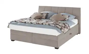 vanDoorn Boxspringbett mit Bettkasten Hellbraun 160 cm H3