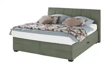 vanDoorn Boxspringbett mit Bettkasten Waldgrün 160 cm H3