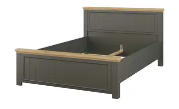 Bettgestell 140 cm Eiche (Nachbildung), Graphit