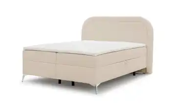 Boxbett Sonna Beige verchromt 160x200 cm