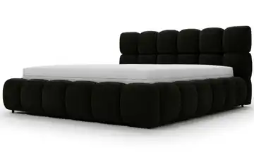 Polsterbett 180x200 cm 206 cm Schwarz