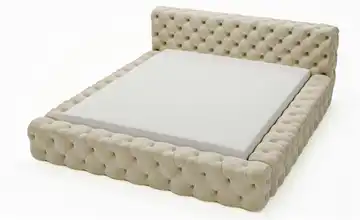 Polsterbett 140x200 cm Beige 178 cm