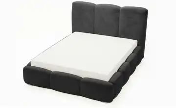 Polsterbett 180 cm 160x200 cm Schwarz