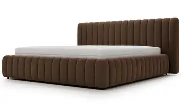 Polsterbett 140x200 cm Braun 192 cm