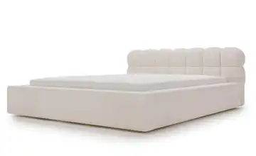 Polsterbett 224 cm Creme 180x200 cm