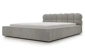 Polsterbett 224 cm Hellgrau 180x200 cm