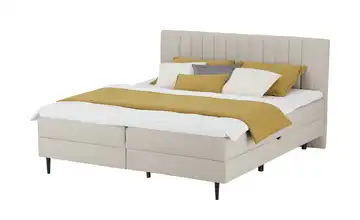 Twist Polsterbett mit Bettkasten Beige 160 cm