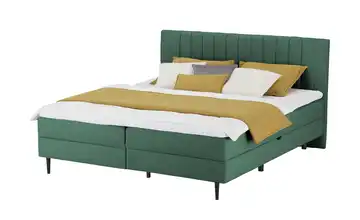 Twist Polsterbett mit Bettkasten Flaschengrün 180 cm