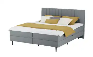 Twist Polsterbett mit Bettkasten Hellgrau 140 cm