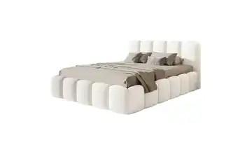 Selsey Polsterbett in Bouclé 160x200 cm Creme