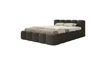 Selsey Polsterbett ohne Bettkasten 200x200 cm Marineblau Chenille