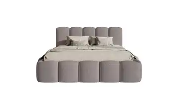 Selsey Polsterbett in Bouclé 140x200 cm Taupe