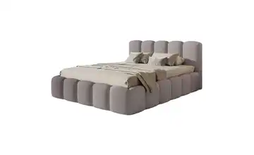 Selsey Polsterbett mit Bettkasten Taupe 140x200 cm