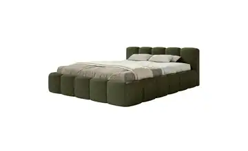 Selsey Polsterbett ohne Bettkasten 180x200 cm Olivgrün Chenille