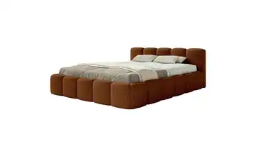 Selsey Polsterbett ohne Bettkasten 180x200 cm Kupferfarben Chenille
