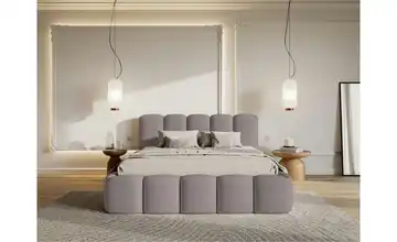 Selsey Polsterbett in Bouclé 180x200 cm Taupe