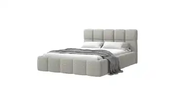 Selsey Polsterbett mit Lattenrost Webstoff ohne Bettkasten Greige 160x200 cm