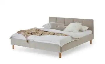 Polsterbett in beige