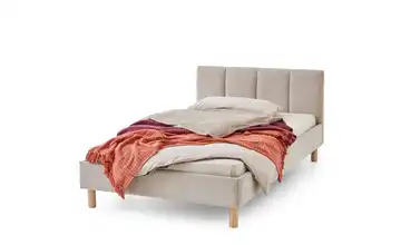 Polsterbett in beige Beige Eiche 146 cm 140x200 cm