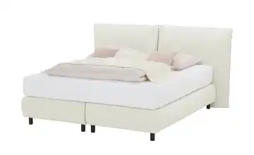 MONDO Boxspringbett Creme 160 cm