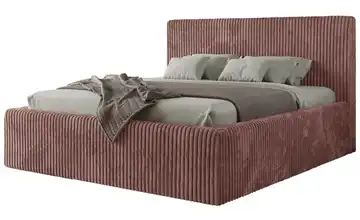 Polsterbett mit Bettkasten Rosa 200x200 cm