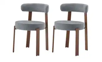Esszimmerstuhl 2er-Set Grau
