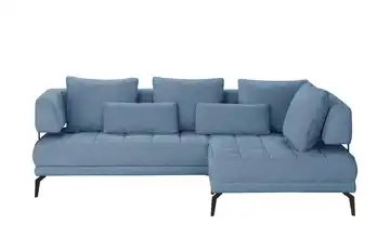 Twist Ecksofa Giotto Hellblau rechts Erweiterte Funktion