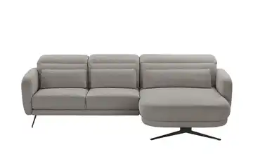 Twist Ecksofa Barillo Mausgrau rechts Erweiterte Funktion