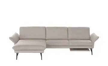 himolla Ecksofa Echtleder 1928 Beige Erweiterte Funktion links