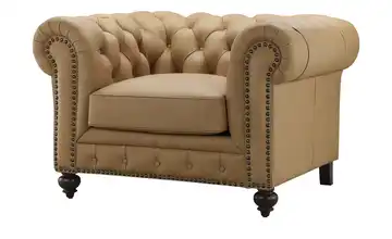 Primo Sessel Chesterfield Cognacbraun