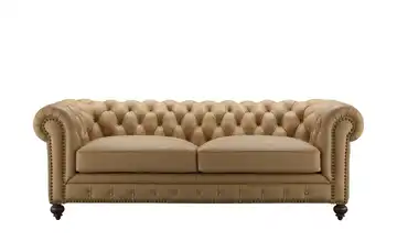 Primo Sofa im Vintagelook Chesterfield Cognacbraun 3