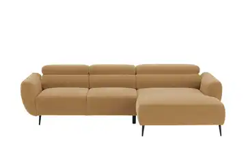 Twist Ecksofa Allisson rechts Senfgelb Erweiterte Funktion