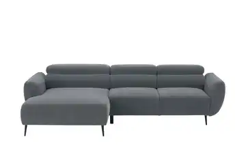 Twist Ecksofa Allisson Grundfunktion Dunkelgrau links