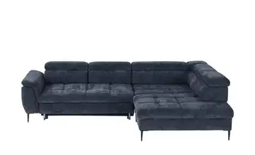 Twist Ecksofa Denver Dunkelblau rechts Erweiterte Funktion
