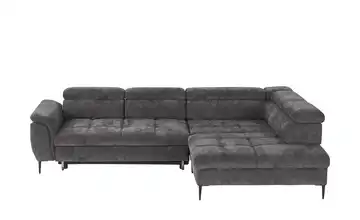 Twist Ecksofa Denver Anthrazit rechts Erweiterte Funktion