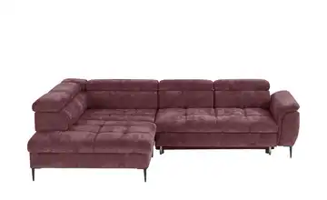 Twist Ecksofa Denver Bordeauxrot links Erweiterte Funktion