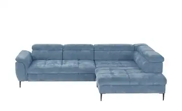 Twist Ecksofa Denver Blau rechts Grundfunktion