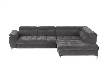 Twist Ecksofa Denver Anthrazit rechts Grundfunktion