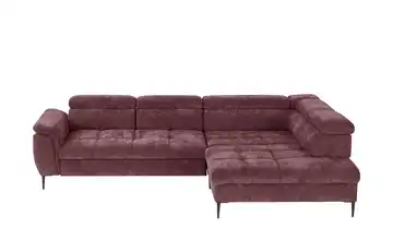 Twist Ecksofa Denver Bordeauxrot rechts Grundfunktion