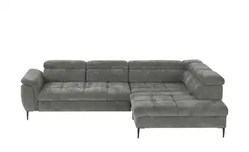 Twist Ecksofa Denver Grau rechts Grundfunktion