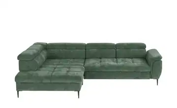Twist Ecksofa Denver Grün links Grundfunktion
