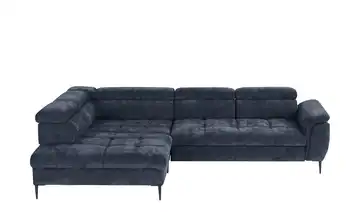 Twist Ecksofa Denver Dunkelblau links Grundfunktion