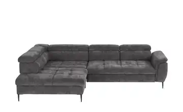 Twist Ecksofa Denver Anthrazit links Grundfunktion