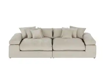 smart Big Sofa Beige Webstoff