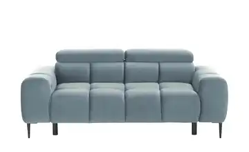 Twist Einzelsofa Plaza 2 Samt Stahlblau Erweiterte Funktion