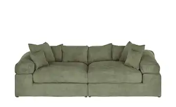 smart Big Sofa Grün Cordstoff