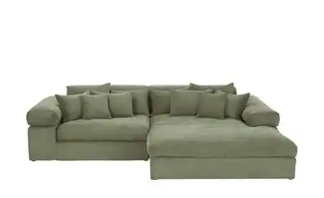 smart Ecksofa Lianea Grün rechts Cordstoff