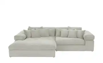 smart Ecksofa Lianea Steingrau links Cordstoff