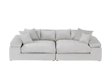 smart Big Sofa Silbergrau Chenille