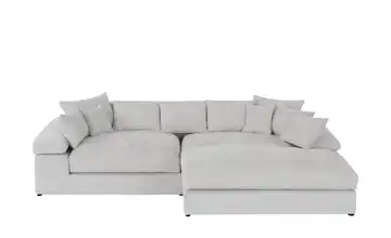 smart Ecksofa Lianea Silbergrau rechts Chenille